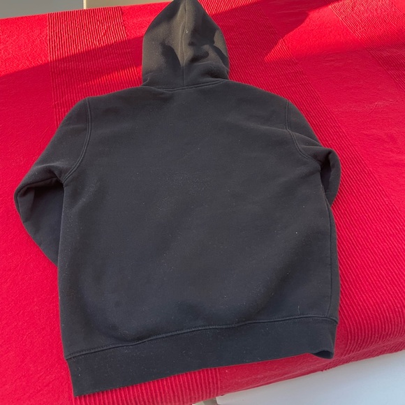 Kids Overtime Black Hoodie with White Lettering - Picture 4 of 4